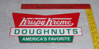 Vintage Krispy Kreme Doughnuts 12  Metal Cream Restaurant Gasoline Oil Food Sign
