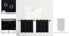 Small Blackout Kitchen Window Curtains Sets For Privacy And Light Control