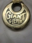 Vintage Giant Brass 6 Lever Pancake Padlock Lock No Key