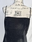 Cdc Petites Size 14 Black Slip Dress Vintage 90   s  Glitter Fairy Grunge Y2k