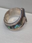 Vintage Mexico Sterling Silver Abalone Bracelet