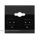 1000 Black Hanging Earring Jewelry Display Cards 1 1 2 h X 1 1 2 w With Lip