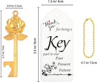 100 Sets Rose Flower Shaped Keys Wedding Favors Gift For Guest Bulk Skeleton Key