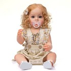  Realistic Girl 22  Reborn Baby Dolls Lifelike Newborn Awake Vinyl Silicone Doll