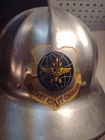 Vtg Superlite Fibre Metal Hard Hat Aluminum   Liner Military Airlift Sticker