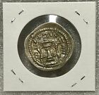 Sasanian Empire 224 - 651 A d  Silver Drachm Coin S1-box3