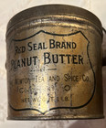 2 Antique Tin Food Boxes Old Salvage Metal Containers Silver Gold Paint Rusty