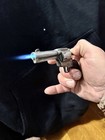 Gun-shaped Revolver Style Butane Lighter Silver Black Collectible