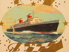 1959 United States Lines S s united States Ocean-liner Gala Dinner Menu   Tassle