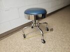 Vintage The Brewer Company Metal Dr Office Swivel Rolling Stool Used Ef Brewer