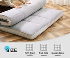 Naizea Memory Foam Mattress 2 5 Inch   4 Inch Folding Mattress Travel Guest Mat