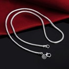 925 Sterling Silver Snake Chain Necklace Shiny 925 Stamp Non-tarnish Brand New