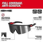 Milwaukee Wrap Around Safety Glasses Silver Mirrored Anti-scratch Lenses