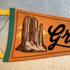Vintage Felt Grand Canyon National Park Arizona Souvenir Pennant Embroidered