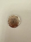 Vintage Lamode Sterling Brooch Pin Silver Ccj  Monogrammed Oval Initials Letters