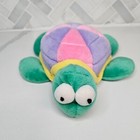 Vintage Russ Berrie Speedy Turtle Baby Rattle Plush Stuffed Animal Lovey Toy 8 