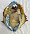 Blue Crab Wine Bottle Holder Rivers Edge Products Hand Painted