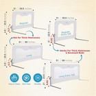  Bed Safety Rails For Bed  white  35 5w 23 5h Inch  regular Extra Tall  