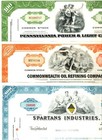 6000 U s  Stock Certificates  20 Diff    19 9c  Last   Largest Of Our Bulk Lots 