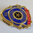 Resident Evil 2 Police Badge Racoon City Department Metal   Enamel Gold Officer