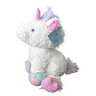 13  Rainbow Unicorn Gift Stuffed Animal Soft Plush Toy White   Pink 