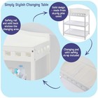 Baby Changing Table With Pad   Shelves - Wooden Changing Table With Storage -   