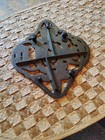 Vintage Brass And Cast Iron Christmas  joy  Trivet 