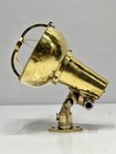 Salvaged Home Decor Original Polish Finish Vintage Ship Brass Post Mounted Light