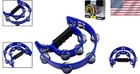 Bright Sound Blue Tambourine With 20 Jingles - Ideal For Musicians   Kids