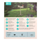 Birdfy Smart Bird Bath Pro With Stand  Solar-powered With Fountain  off-white 