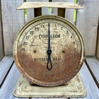 Chatillon 25 Lb Nursery Baby Scale Vtg Antique Metal Rusty Patina Patent Works