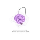 Artificial Rose Flower Heads  Purple Mini Faux Flowers 0 8 Inch-1 Inch 144pcs