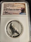 2017 P Australia  1 Wedge Tailed Eagle High Relief Reverse Proof Pf70 Signed
