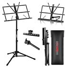 5 Core Music Stand Adjustable Book Stands Foldable Portable Sheet Holder