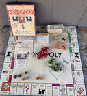 Vintage Parker Brothers Monopoly Game W  Board  missing Pieces 