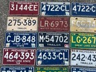 Huge License Plate Lot Of 32 Vintage Michigan  Instant Wall Decor For Garage Mi