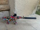 Dual Mode Ak Auto Gel Blaster Toy Gun Manual automatic Splatter Rgb Shot Effect