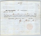 1851 Boston  Ma Northern Railroad Stock Certificate No  8533 For 12 Shares