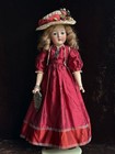 Antique German 26    Gebr  der Ohlhaver Revalo 10727 Bisque Head Lady Body Doll