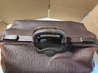 Vintage  Leather Large 18  Doctors Bag  Date On Bottom 1934