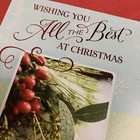 Merry Christmas Wishing You All The Best Large 5 5   x8    Hallmark Greeting Card