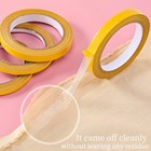  4 Rolls  Double Side Fabric Tape 49ft - 1 4  X 49 Ft   1 2  X 49 Ft  Yellow