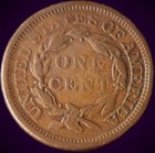 1856 Slanted 5 Braided Hair Large Cent - Details - Free Shipping  - E186