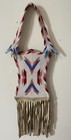 Native American Crow Beaded Mirror Bag