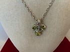 Rare Carolyn Pollack Lemon Quartz Pendant Necklace  Charms  Dangle Earrings Usa