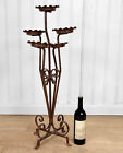 Antique Victorian Wrought Iron 5-tier Outdoor Garden Plant Stand