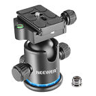Neewer Pro Metal Tripod Ball Head 360 Degree Rotating Panoramic For Tripod