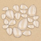 Clear Glass Flat Back Cabochon 8-50pcs Drops Shape Diy Craft Jewelry Findings