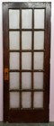 30 x80 x1 5  Antique Vintage  Wood Wooden Exterior French Door Window Wavy Glass