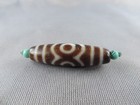 Tibetan Old Agate Dzi Beads Amulet Pendant Bracelet Ancient 3 Eyes Gzi Bead A4